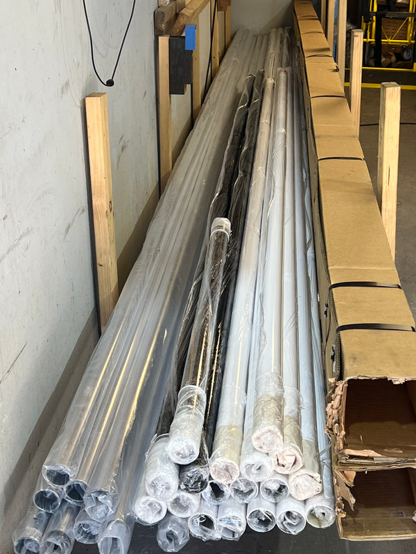 Stainless Steel Round Tube - 2" OD 16 Gauge - 304 Sky White Welded